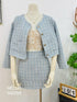 Tweed Co-ord Sets Of Crop Blazer and Mini Skirts